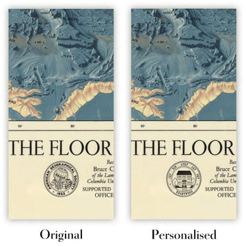 Image showing the difference between an Original map and a Personalised map